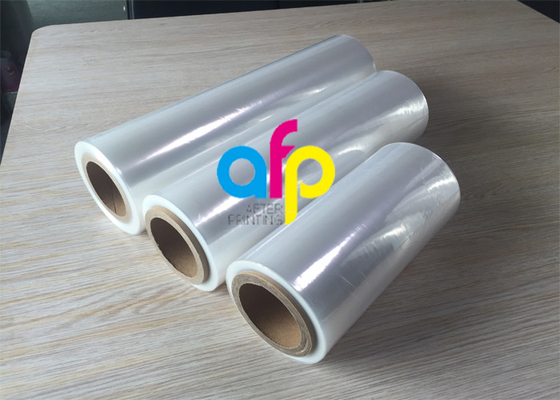 25 Mic / 90 Gauge Plastic Grink Wrap Film، فيلم التغليف بالانكماش الشفاف للغاية