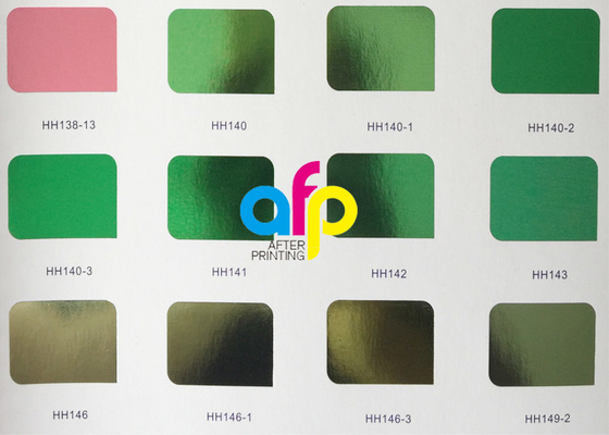 رقائق ختم ملون 640 مم * 120 م ، رقائق ختم الذهب للبلاستيك اللين / الصلب