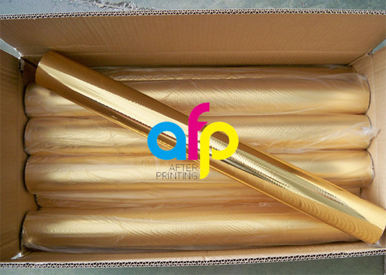 لفة الورق / الورق المقوى المجسم فيلم رول ، رقائق معدنية فضية / ذهبية ساخنة