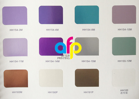 رقائق ختم ملون 640 مم * 120 م ، رقائق ختم الذهب للبلاستيك اللين / الصلب