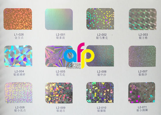 فضي / قوس قزح الساخنة ختم احباط مع المجسم / نمط الليزر