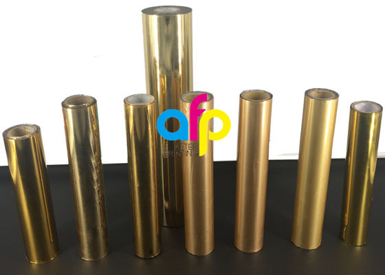 لفة الورق / الورق المقوى المجسم فيلم رول ، رقائق معدنية فضية / ذهبية ساخنة